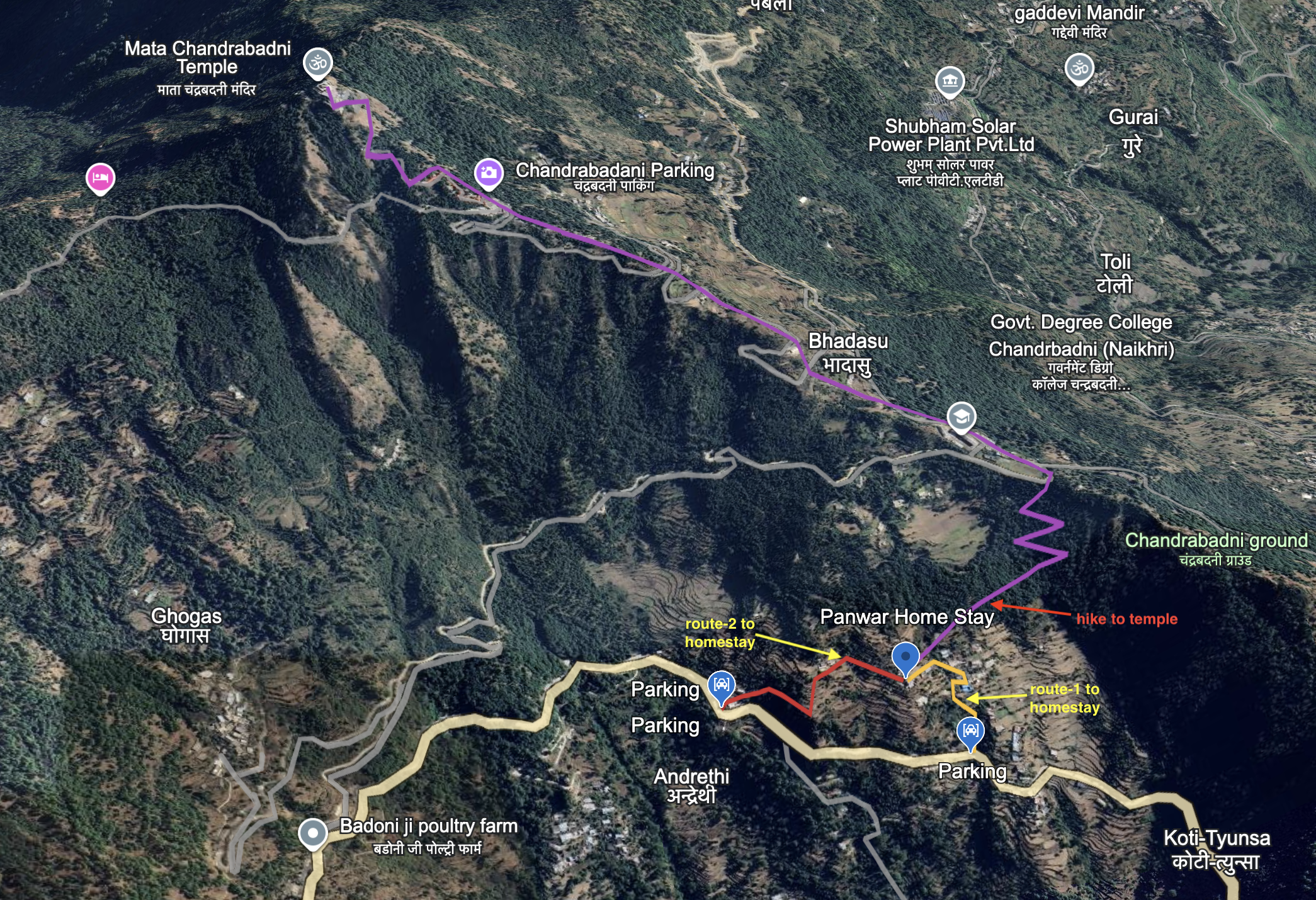 Homestay and hike to Chandrabadni Temple